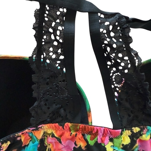 Cacique Women's Floral Lace Underwire Bra 48B Multicolor Adjustable Straps Comfy - Picture 5 of 7